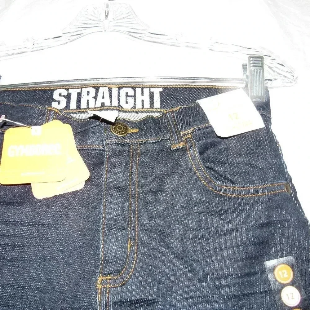 NWT GYMBOREE Straight Fit Dark Wash Jeans Size 12